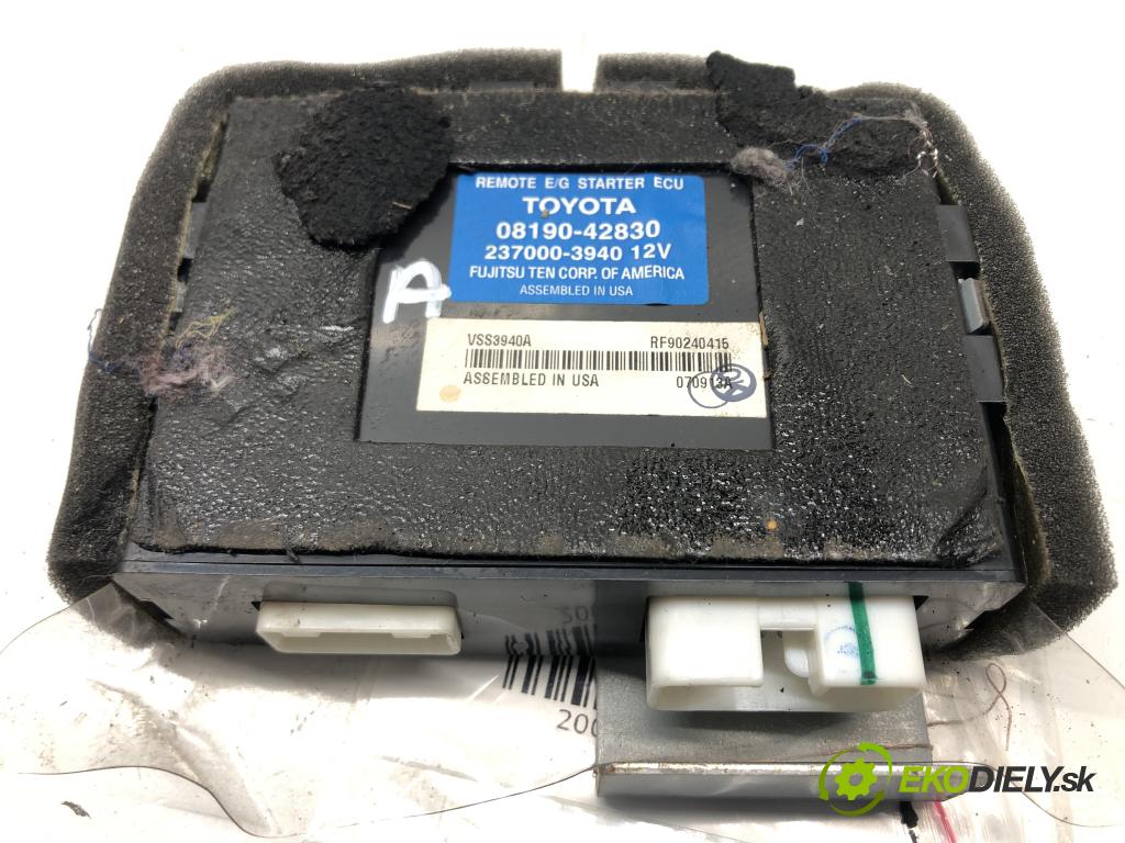 TOYOTA LAND CRUISER 200 (_J2_) 2007 - 2022    5.7 V8 (URJ200) 280 kW [381 KM] benzyna 2008 - 202  ŠTARTÉR: ECU 08190-42830