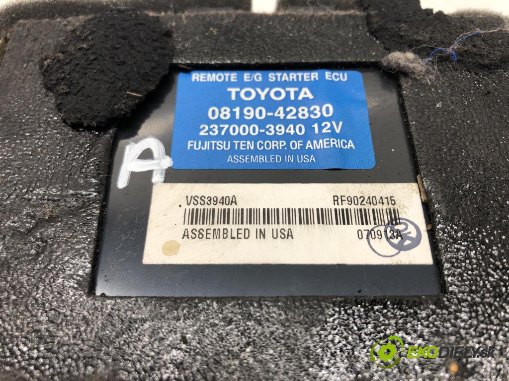TOYOTA LAND CRUISER 200 (_J2_) 2007 - 2022    5.7 V8 (URJ200) 280 kW [381 KM] benzyna 2008 - 202  ŠTARTÉR: ECU 08190-42830