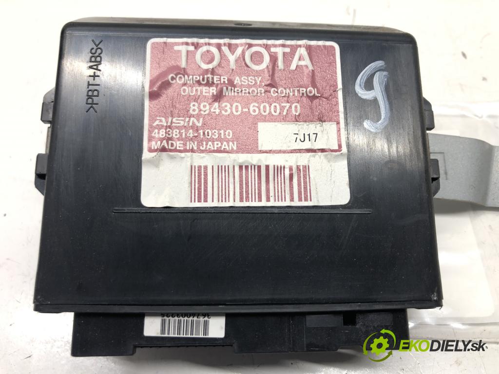 TOYOTA LAND CRUISER 200 (_J2_) 2007 - 2022    5.7 V8 (URJ200) 280 kW [381 KM] benzyna 2008 - 202  Modul 89430-60070 (Ostatné)