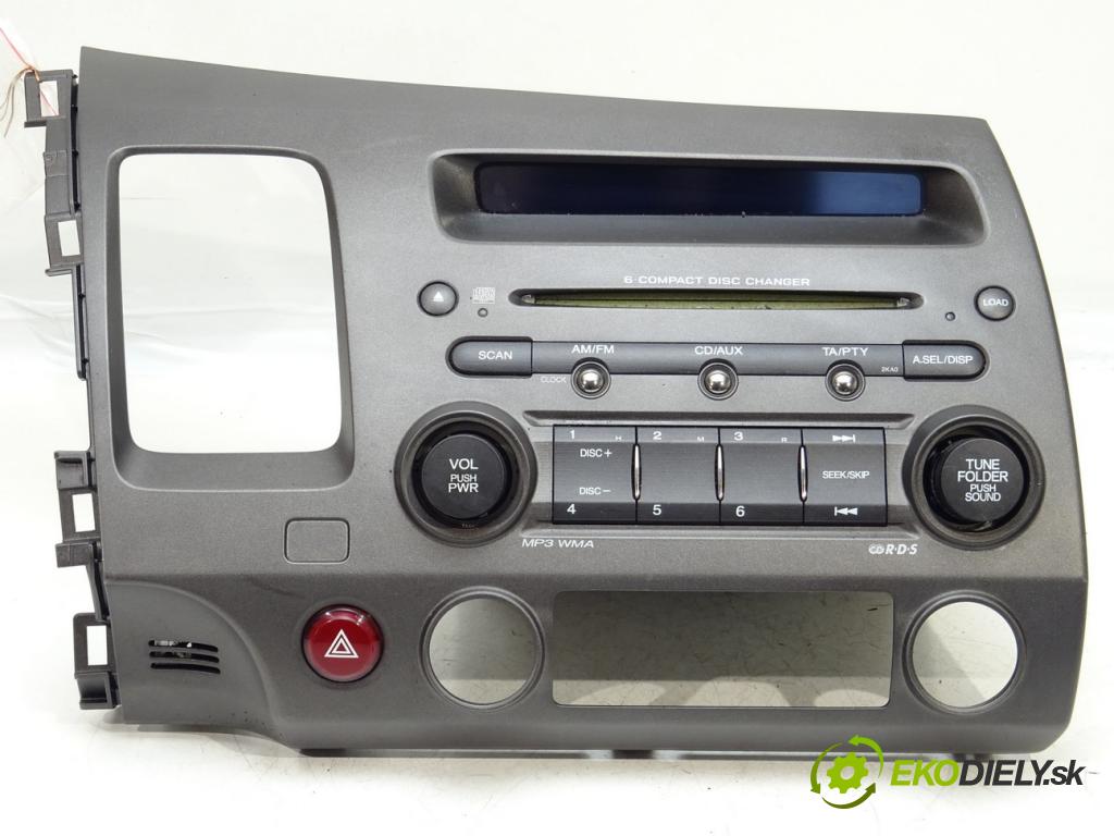 HONDA CIVIC VIII sedan (FD, FA) 2005 - 2022    1.8 (FD1, FD7) 103 kW [140 KM] benzyna 2005 - 2012  RADIO 39100-SNA-G620-M1 (Audio zariadenia)