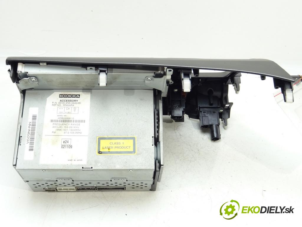 HONDA CIVIC VIII sedan (FD, FA) 2005 - 2022    1.8 (FD1, FD7) 103 kW [140 KM] benzyna 2005 - 2012  RADIO 39100-SNA-G620-M1 (Audio zariadenia)