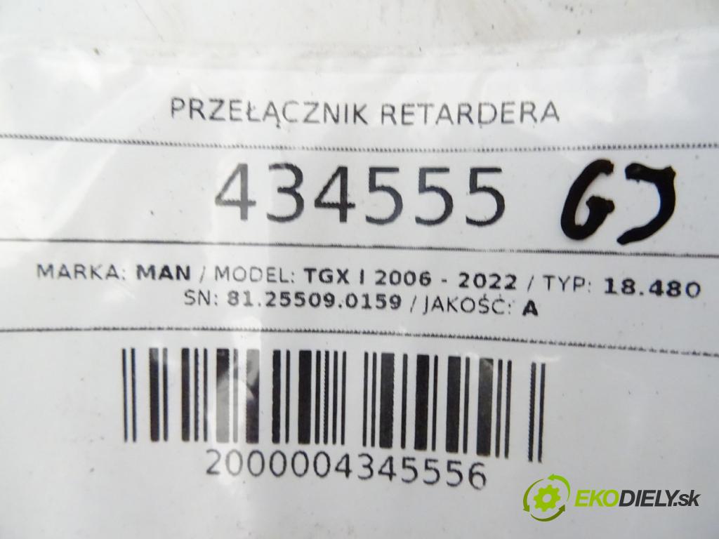 MAN TGX I 2006 - 2022    18.480  Prepínač bŕzd 81.25509.0159