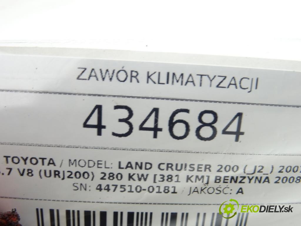 TOYOTA LAND CRUISER 200 (_J2_) 2007 - 2022    5.7 V8 (URJ200) 280 kW [381 KM] benzyna 2008 - 202  Ventil klimatizácie 447510-0181