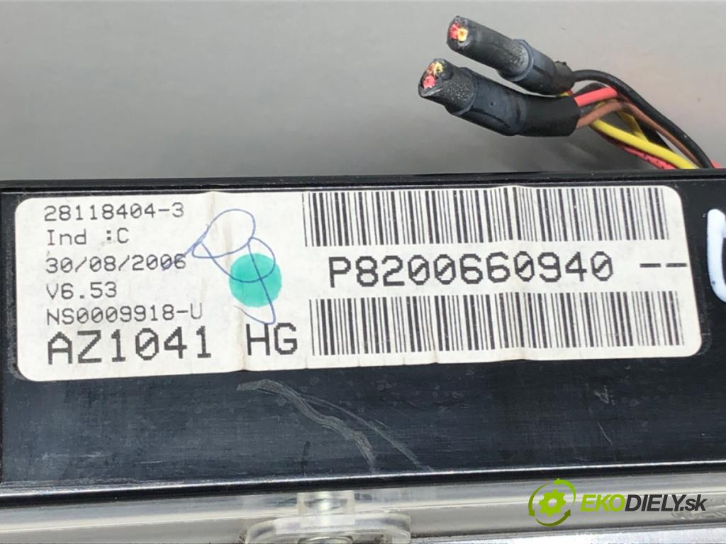 RENAULT ESPACE IV (JK0/1_) 2002 - 2022    3.0 dCi (JK0E, JK0Y) 133 kW [181 KM] olej napędowy  Prístrojovka P8200660940 (Prístrojové dosky, displeje)