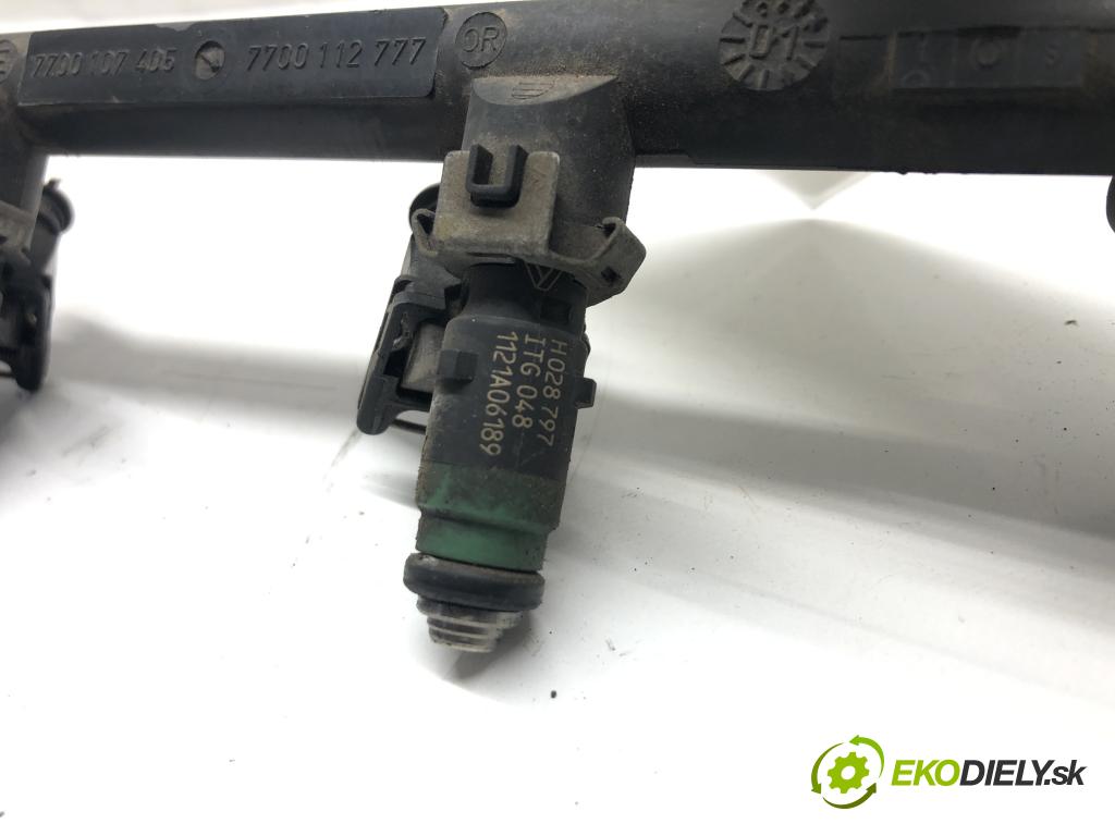 RENAULT SCÉNIC I nadwozie wielkoprzestrzenne (MPV) (JA0/1_, FA0_) 1999 - 2010    2.0 16V (JA1B, JA1D, JA0C) 102 kW [139 KM] benzyna  Lišta vstrekovacia Vstrekovacie ventily 7700107405 (Vstrekovacie lišty)