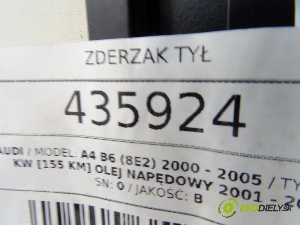 AUDI A4 B6 (8E2) 2000 - 2005    2.5 TDI 114 kW [155 KM] olej napędowy 2001 - 2002  nárazník zadní část