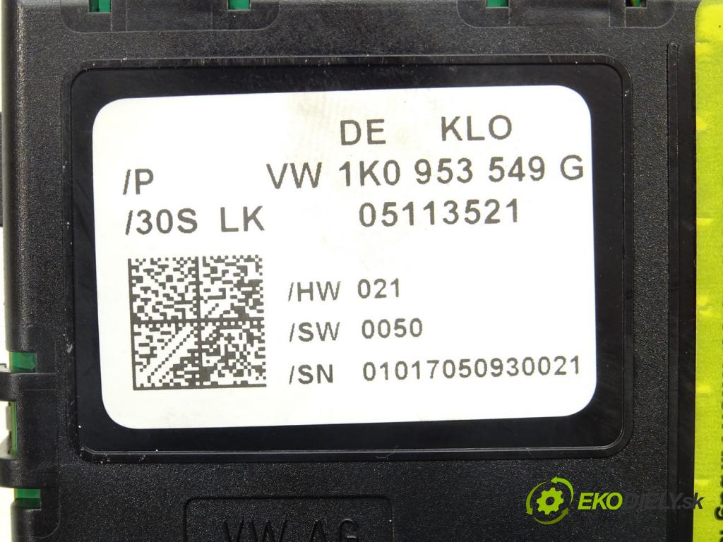 SKODA OCTAVIA II (1Z3) 2004 - 2013    1.9 TDI 77 kW [105 KM] olej napędowy 2004 - 2010  Modul uhlu uhlu 1K0953549G (Ostatné)