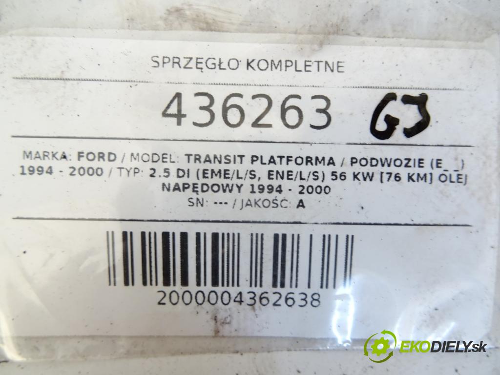FORD TRANSIT Platforma / podwozie (E_ _) 1994 - 2000    2.5 DI (EME/L/S, ENE/L/S) 56 kW [76 KM] olej napęd  Spojková sada (bez ložiska) komplet  (Kompletné sady (bez ložiska))