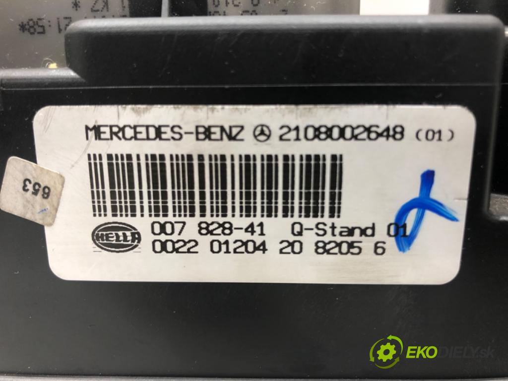 MERCEDES-BENZ KLASA E (W210) 1995 - 2003    E 200 CDI (210.007) 85 kW [116 KM] olej napędowy 1  pumpa centrálneho zámku 2108002648 (Riadiace jednotky centrálneho zámku)