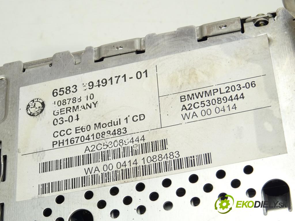 BMW 5 (E60) 2001 - 2010    545 i 245 kW [333 KM] benzyna 2003 - 2005  RADIO Navigácia CCC 6949171
