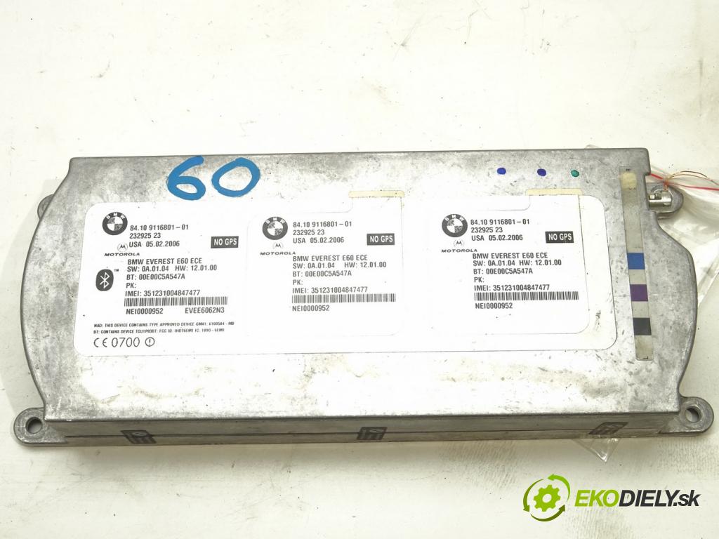 BMW 5 (E60) 2001 - 2010    545 i 245 kW [333 KM] benzyna 2003 - 2005  Modul 9116801 (Ostatné)