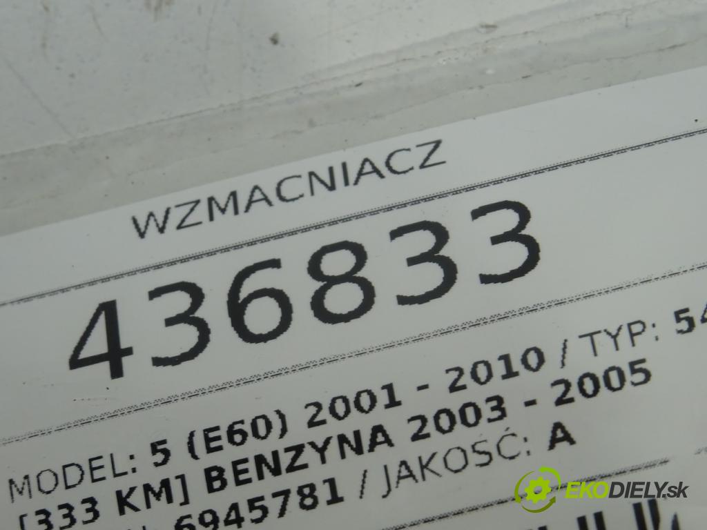 BMW 5 (E60) 2001 - 2010    545 i 245 kW [333 KM] benzyna 2003 - 2005  Zosilňovač 6945781 (Zosilňovače)