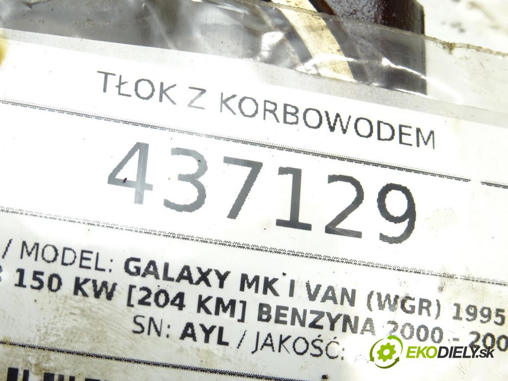 FORD GALAXY MK I VAN (WGR) 1995 - 2006    2.8 150 kW [204 KM] benzyna 2000 - 2006  PIEST: ojnica AYL (Piesty)