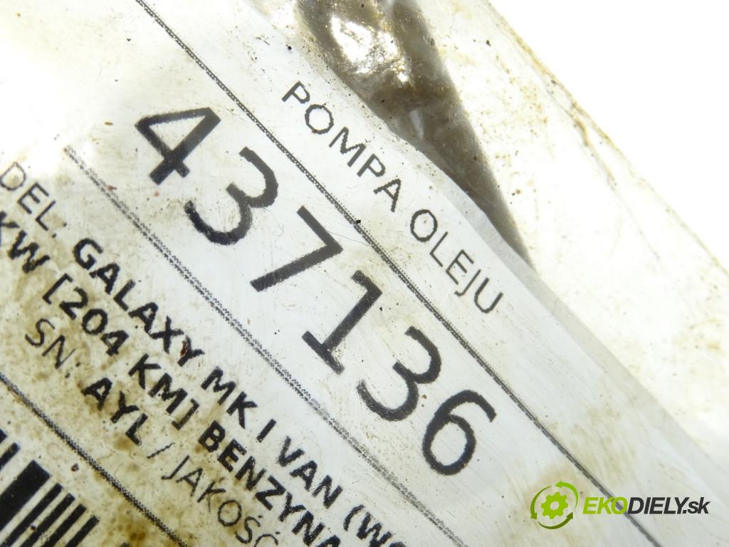 FORD GALAXY MK I VAN (WGR) 1995 - 2006    2.8 150 kW [204 KM] benzyna 2000 - 2006  Pumpa oleja 021115153D (Olejové pumpy)