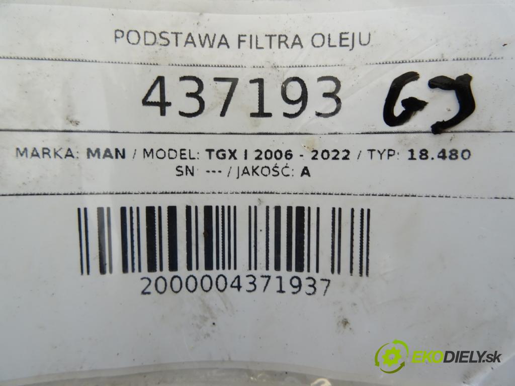 MAN TGX I 2006 - 2022    18.480  obal filtra oleje  (Kryty filtrů oleje)