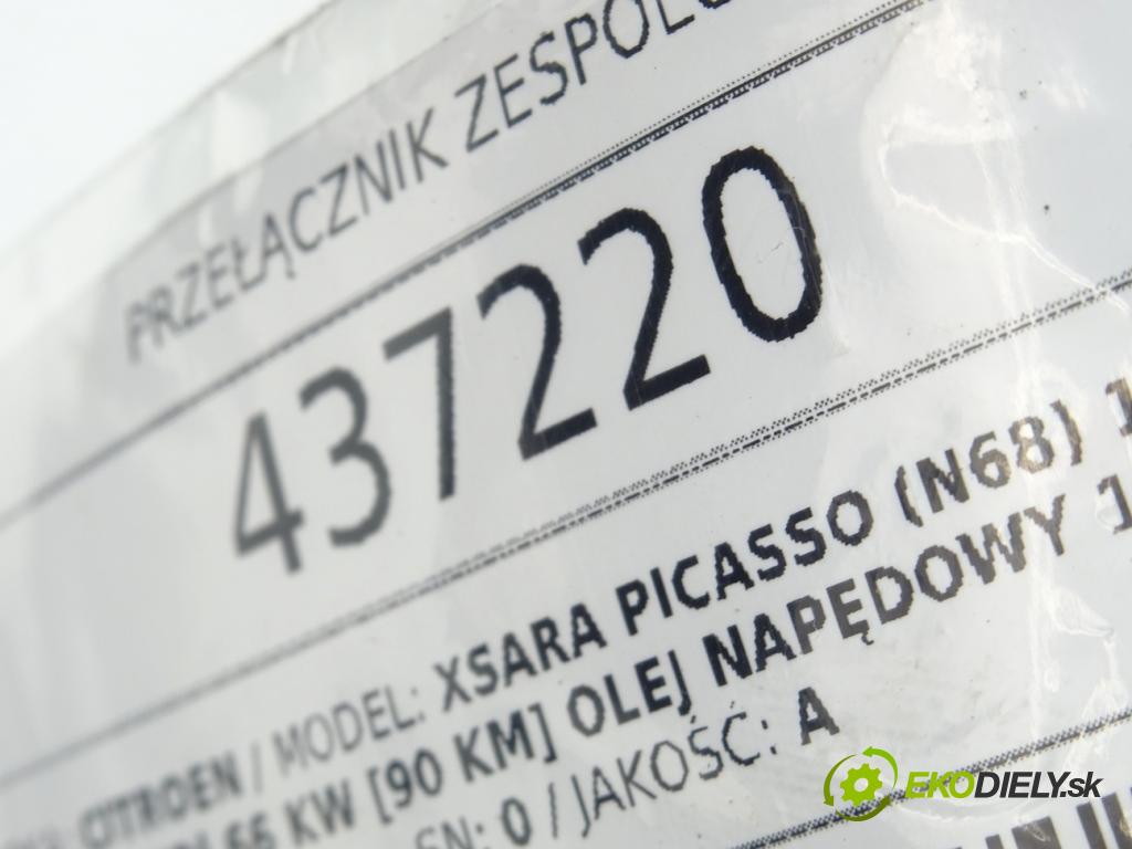 CITROEN XSARA PICASSO (N68) 1999 - 2012    2.0 HDi 66 kW [90 KM] olej napędowy 1999 - 2011  Prepínač kombinovaný 96251932ZL (Prepínače, spínače, tlačidlá a ovládače kúrenia)