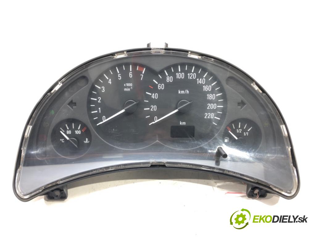 OPEL CORSA C (X01) 2000 - 2009    1.2 (F08, F68) 55 kW [75 KM] benzyna 2000 - 2009  Prístrojovka 09166814FL (Prístrojové dosky, displeje)