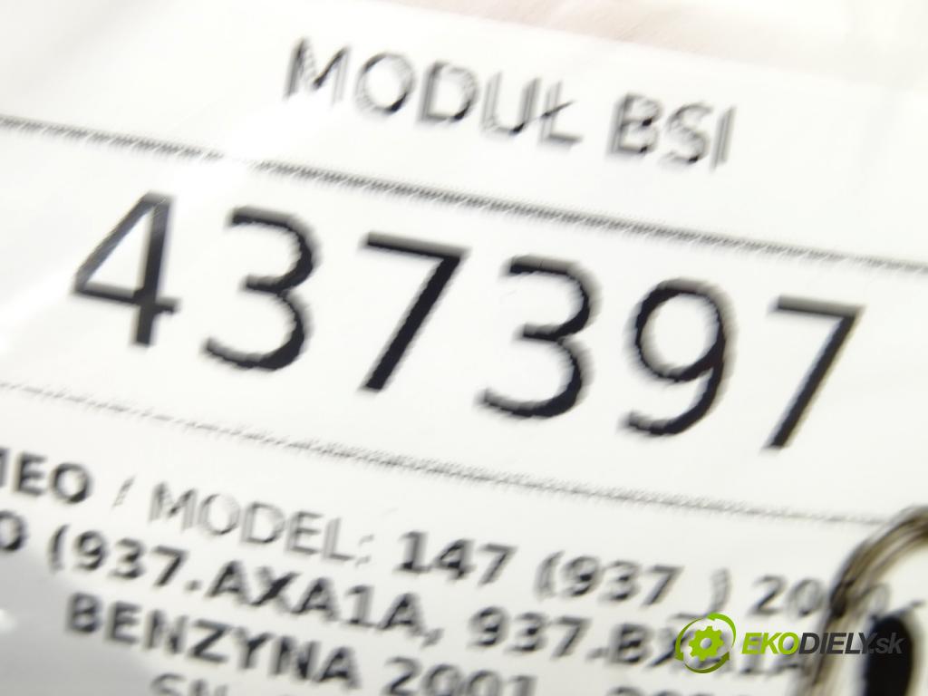 ALFA ROMEO 147 (937_) 2000 - 2010    1.6 16V T.SPARK ECO (937.AXA1A, 937.BXA1A) 77 kW [  modul BSI  (Pojistkové skříňky)