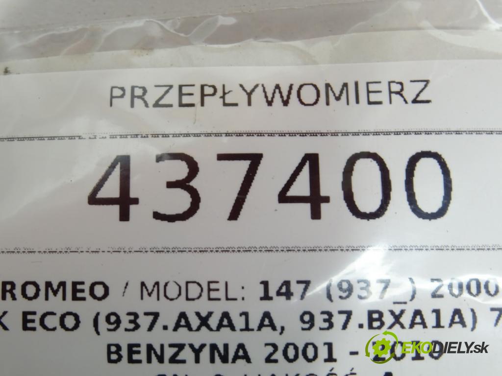 ALFA ROMEO 147 (937_) 2000 - 2010    1.6 16V T.SPARK ECO (937.AXA1A, 937.BXA1A) 77 kW [  Váha vzduchu 0281002309 (Váhy vzduchu)