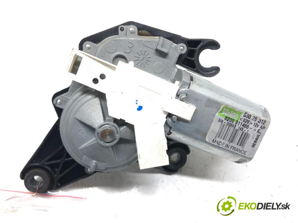 RENAULT MODUS / GRAND MODUS (F/JP0_) 2004 - 2022    1.2 (JP0C, JP0K, FP0C, FP0K, FP0P, JP0P, JP0T) 55   Motorček stieračov zad 8200311486F (Ostatné)