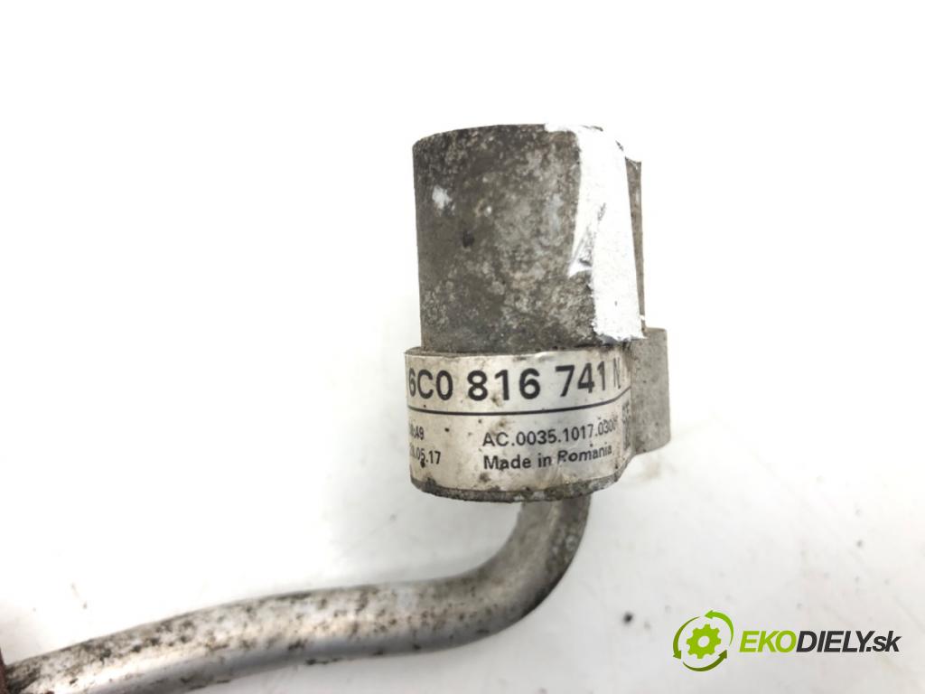 SKODA RAPID (NH3, NK3, NK6) 2012 - 2022    1.6 TDI 85 kW [115 KM] olej napędowy 2015 - 2019  rúrka klimatizácie 6C0816741N (Rúrky klimatizácie)