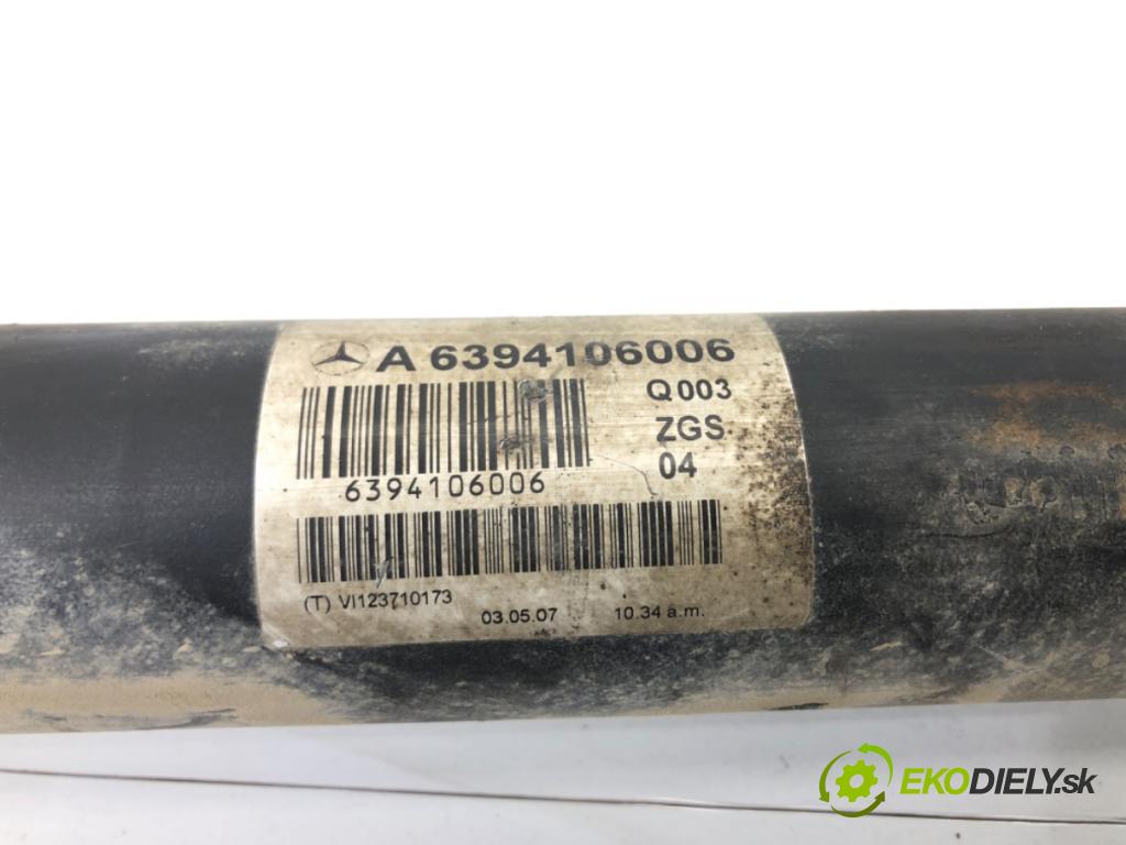 MERCEDES-BENZ VIANO (W639) 2003 - 2022    CDI 3.0 (639.811, 639.813, 639.815) 150 kW [204 KM  Kardaň, hriadeľ hnací A6394106006 (Kardaňové hriadele)