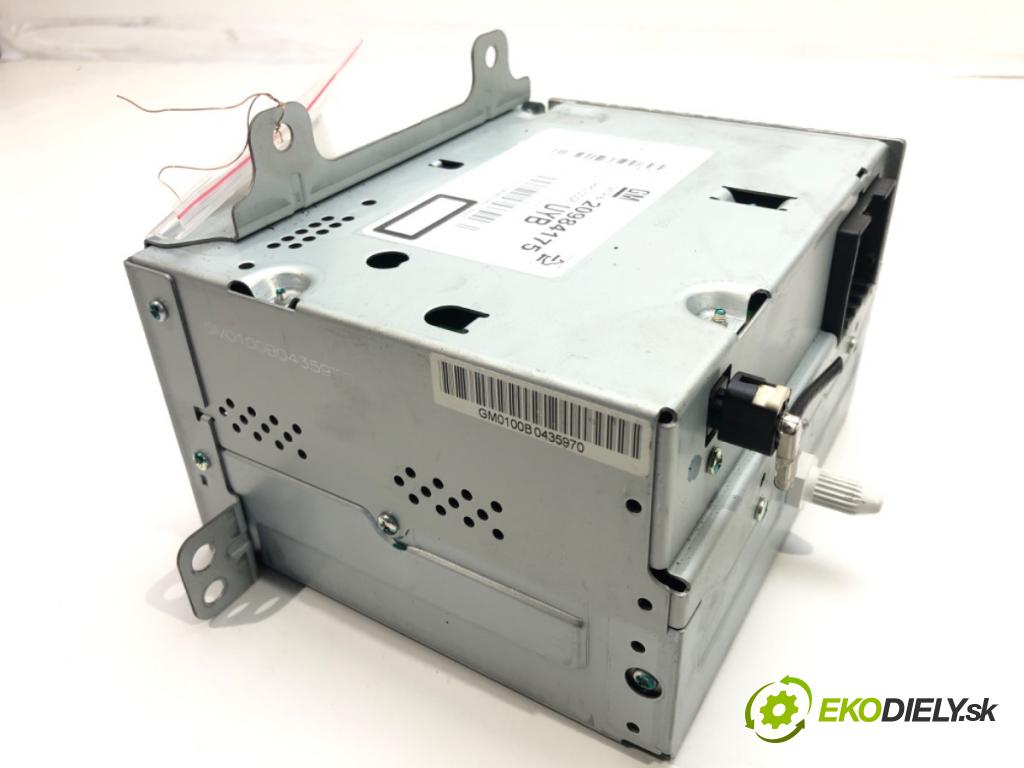 OPEL ASTRA J (P10) 2009 - 2015    1.3 CDTI (68) 70 kW [95 KM] olej napędowy 2009 - 2  RADIO 20984175 (Audio zariadenia)