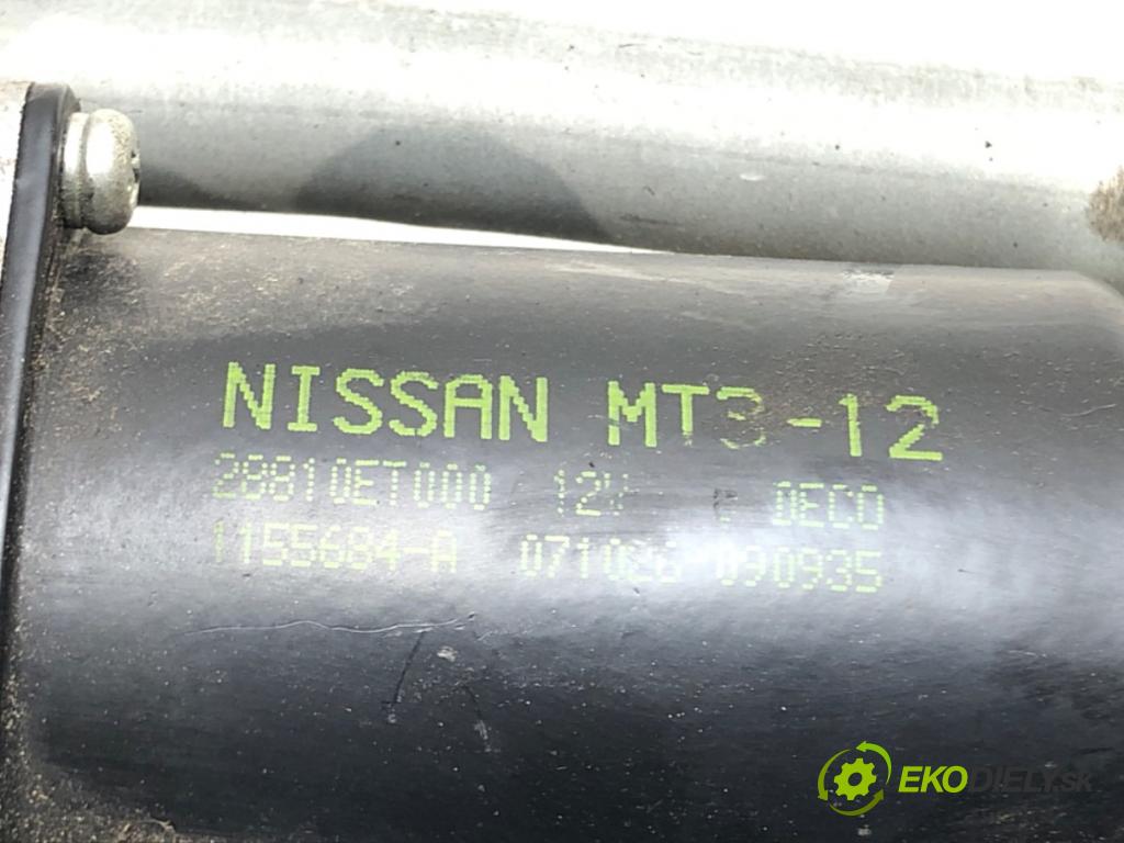 NISSAN SENTRA VI (B16) 2006 - 2013    2.0 104 kW [141 KM] benzyna 2006 - 2012  Mechanizmus stieračov predný 28810ET000 (Motorčeky stieračov predné)