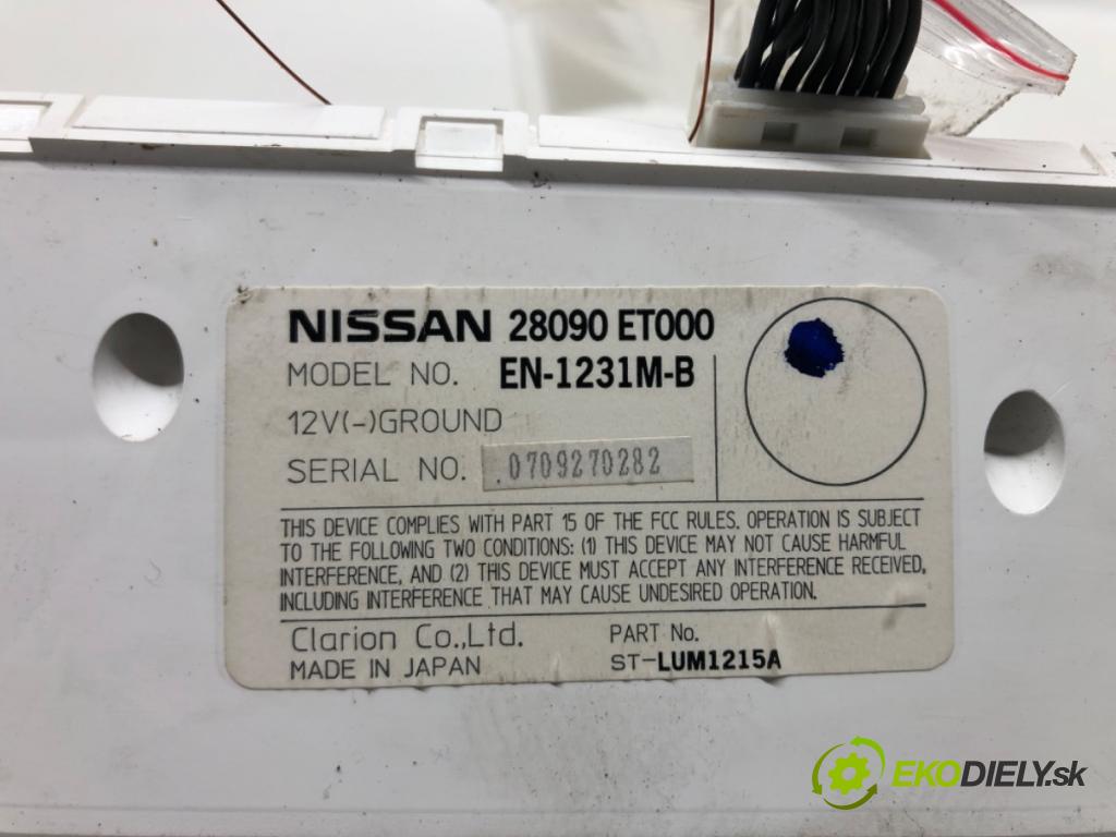 NISSAN SENTRA VI (B16) 2006 - 2013    2.0 104 kW [141 KM] benzyna 2006 - 2012  Dislpej 28090ET000 (Prístrojové dosky, displeje)