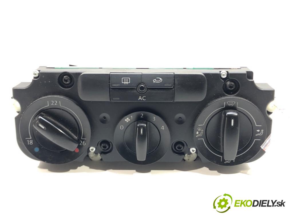 VW GOLF PLUS V (5M1, 521) 2004 - 2013    1.6 75 kW [102 KM] benzyna 2005 - 2013  Panel ovládania kúrenia 5M1820045A (Prepínače, spínače, tlačidlá a ovládače kúrenia)
