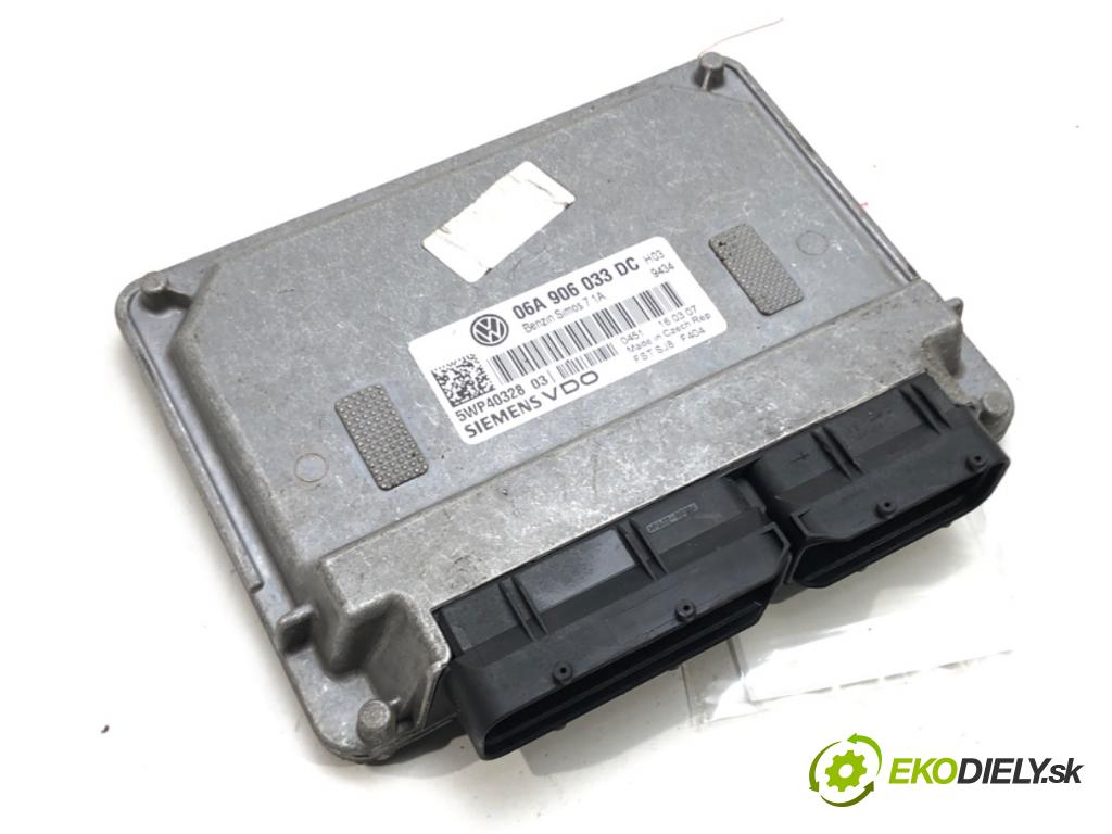 VW GOLF PLUS V (5M1, 521) 2004 - 2013    1.6 75 kW [102 KM] benzyna 2005 - 2013  riadiaca jednotka Motor 06A906033DC (Riadiace jednotky)