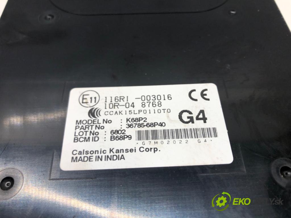 SUZUKI BALENO (FW, EW) 2016 - 2022    1.2 (A1K412) 66 kW [90 KM] benzyna 2016 - 2022  Modul komfortu 116RI-003016 (Moduly komfortu)