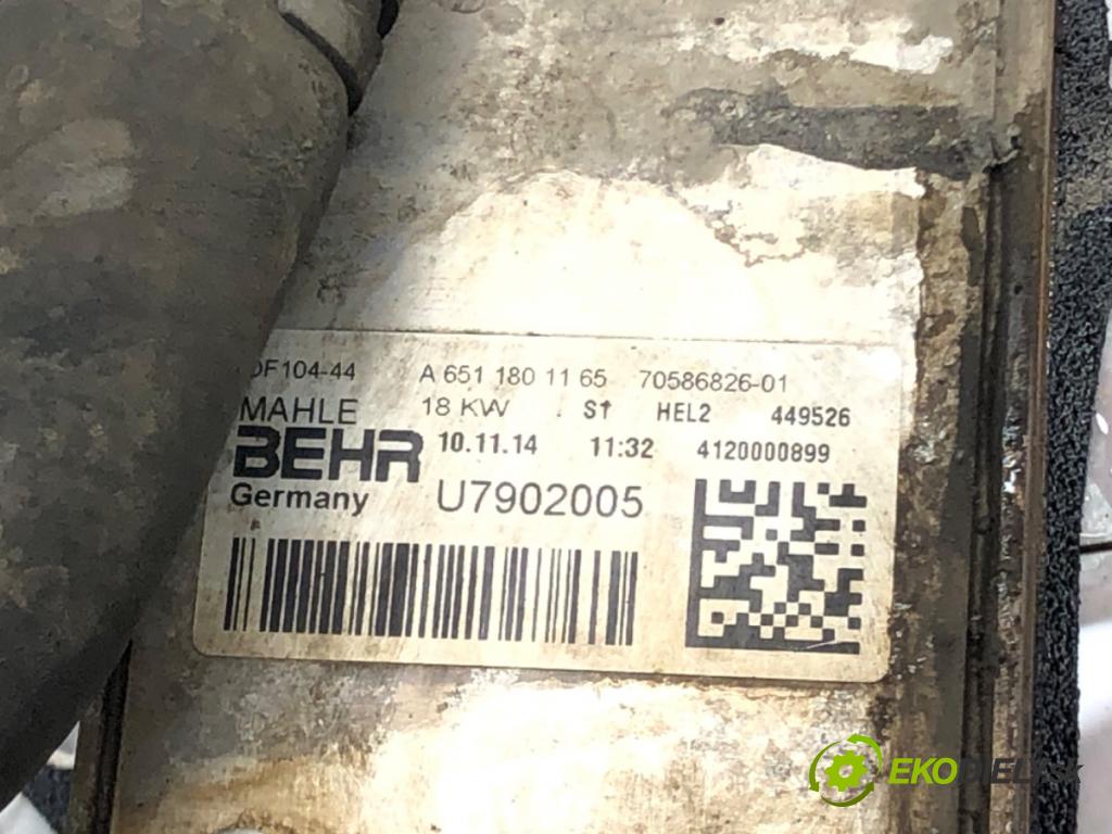 MERCEDES-BENZ KLASA E T-Model (S212) 2009 - 2016    E 200 CDI / BlueTEC (212.205, 212.206) 100 kW [136  chladič oleje A6511801165 (Chladiče oleje)