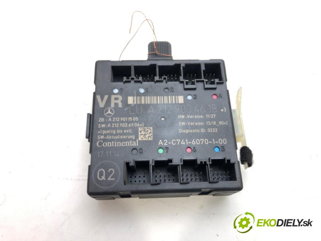 MERCEDES-BENZ KLASA E T-Model (S212) 2009 - 2016    E 200 CDI / BlueTEC (212.205, 212.206) 100 kW [136  Modul Riadiaca jednotka Dvere A2129004818 (Riadiace jednotky centrálneho zámku)