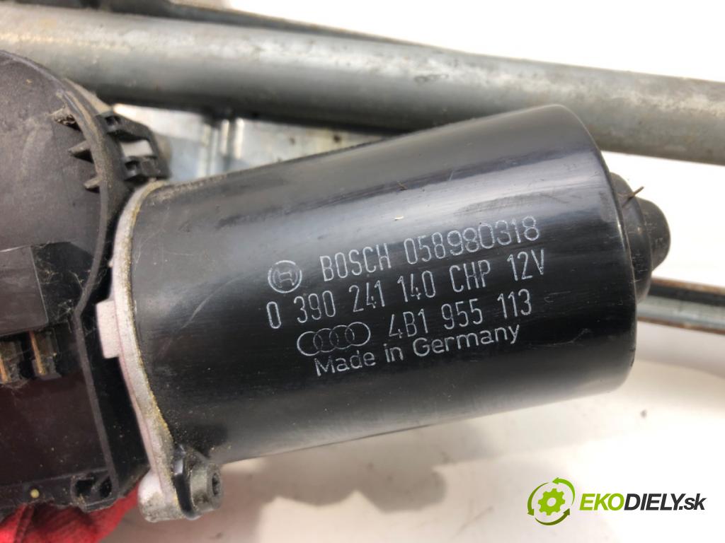 AUDI A6 C5 (4B2) 1997 - 2005    2.5 TDI 110 kW [150 KM] olej napędowy 1997 - 2005  Mechanizmus stieračov predný 4B1955113 (Motorčeky stieračov predné)