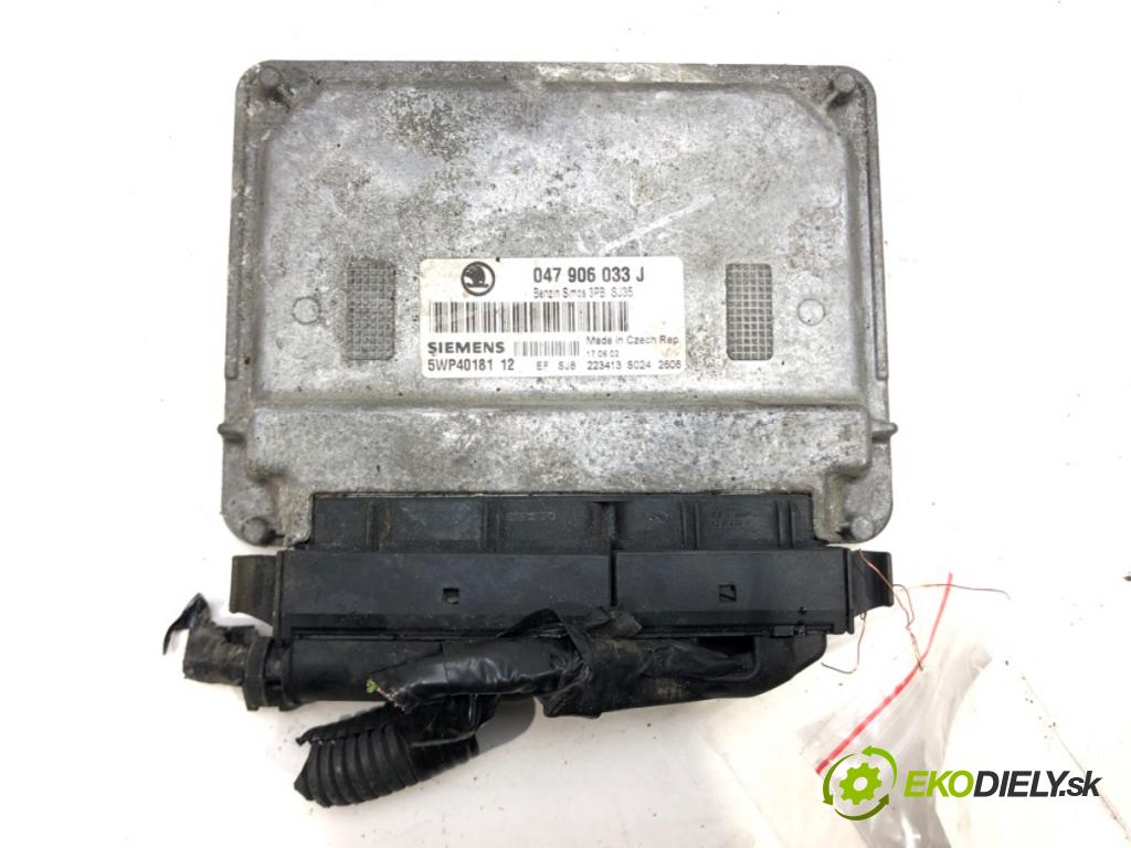 SKODA FABIA I (6Y2) 1999 - 2008    1.4 44 kW [60 KM] benzyna 2000 - 2002  riadiaca jednotka Motor 047906033J (Riadiace jednotky)