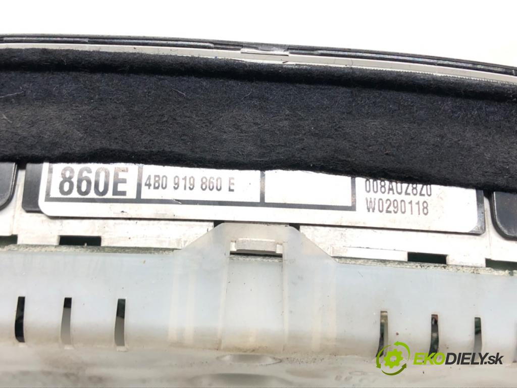 AUDI A6 C5 Avant (4B5) 1997 - 2005    2.5 TDI 110 kW [150 KM] olej napędowy 1997 - 2005  Prístrojovka 4B0919860E (Prístrojové dosky, displeje)
