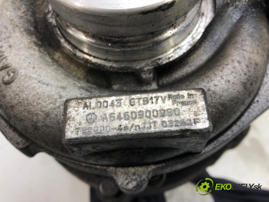 MERCEDES-BENZ KLASA E (W211) 2002 - 2009    E 220 CDI (211.008) 125 kW [170 KM] olej napędowy   Turbodúchadlo,turbo A6460900980 (Turbodúchadlá (kompletné))