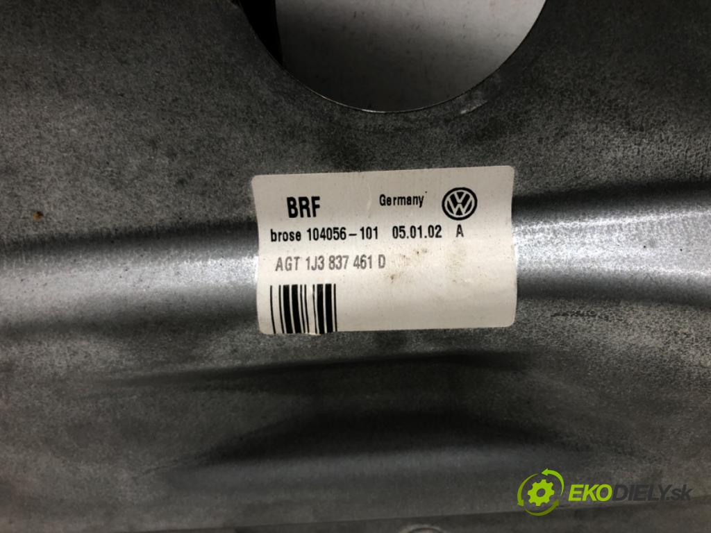 VW GOLF IV (1J1) 1997 - 2008    1.6 74 kW [100 KM] benzyna 1997 - 2004  mechanismus okna přední část levý 1J3837461D