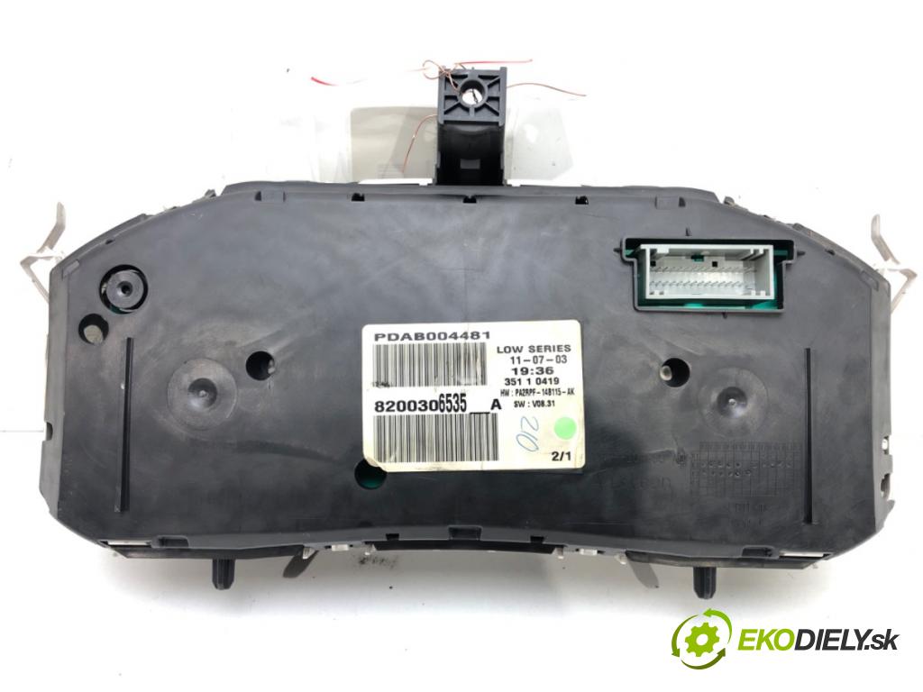 RENAULT MEGANE II (BM0/1_, CM0/1_) 2001 - 2012 1.5 dCi (BM0F, BM0T, BM2B, CM0F, CM0T) 60 kW [82 K Prístrojovka 8200306535A (Prístrojové dosky, displeje)