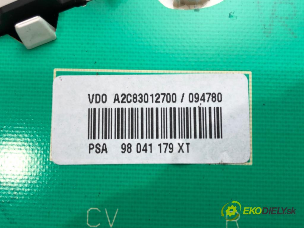 CITROEN C3 II (SC_) 2009 - 2022    1.6 VTi 120 88 kW [120 KM] benzyna 2009 - 2022  Prístrojovka 98041179XT (Prístrojové dosky, displeje)