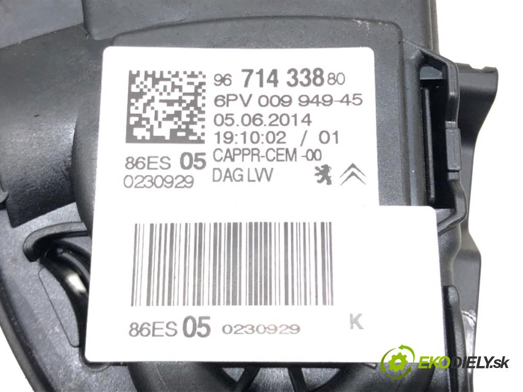 CITROEN C3 II (SC_) 2009 - 2022    1.6 VTi 120 88 kW [120 KM] benzyna 2009 - 2022  potenciometr plynového pedálu 9671433880 (Pedály)