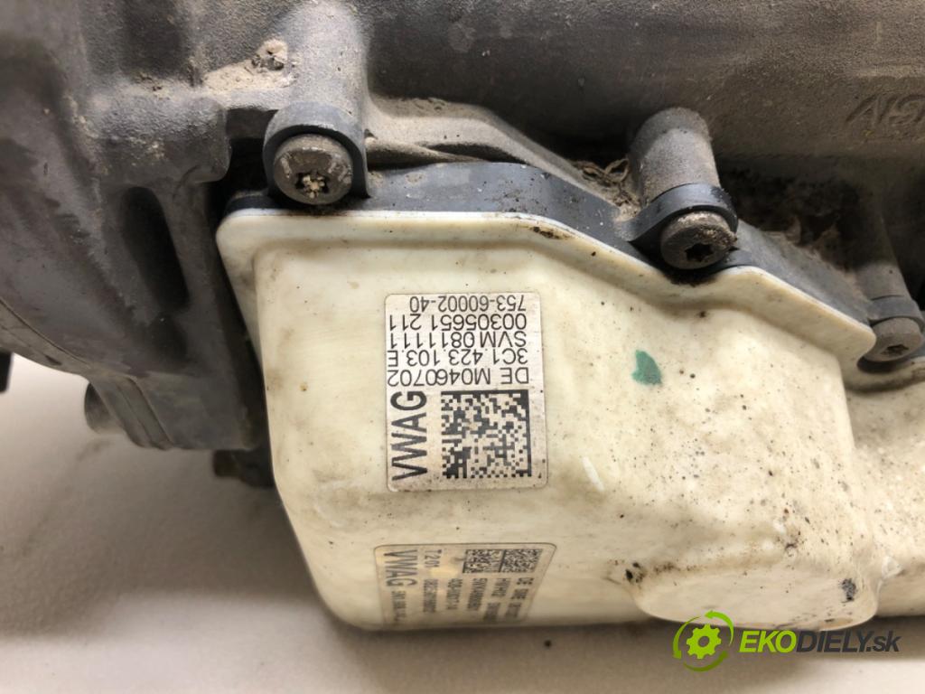 VW PASSAT B6 Variant (3C5) 2005 - 2011    2.0 TDI 81 kW [110 KM] olej napędowy 2008 - 2010  riadenie 5N1909144J (Riadenia)