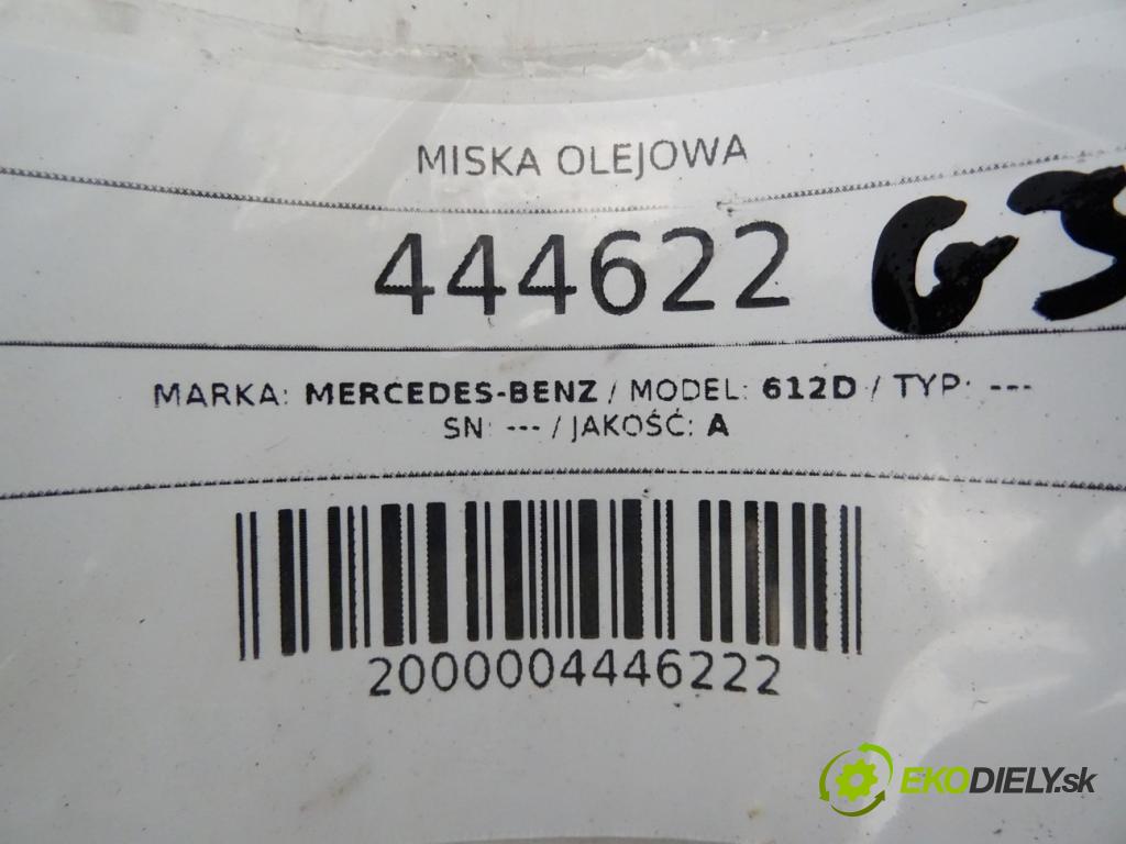 MERCEDES-BENZ 612D    ---  MISKA: olejová  (Olejové vane)