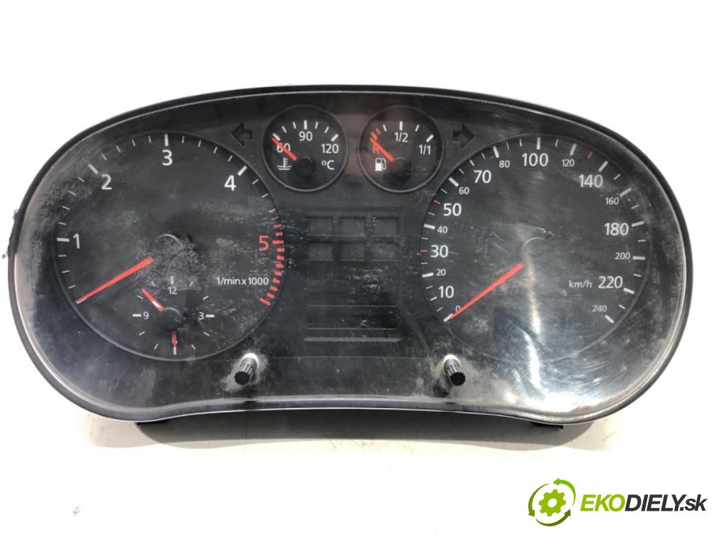AUDI A3 (8L1) 1996 - 2006    1.9 TDI 81 kW [110 KM] olej napędowy 1997 - 2001  Prístrojovka 8L0919860D (Prístrojové dosky, displeje)