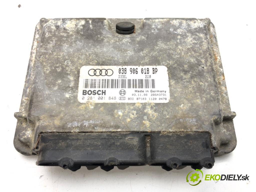 AUDI A3 (8L1) 1996 - 2006    1.9 TDI 81 kW [110 KM] olej napędowy 1997 - 2001  riadiaca jednotka Motor 038906018BP (Riadiace jednotky)