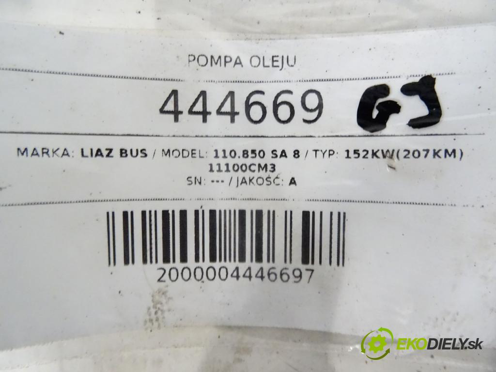 LIAZ 110.850 SA 8    152kW(207KM) 11100cm3  pumpa oleje  (Olejové pumpy)