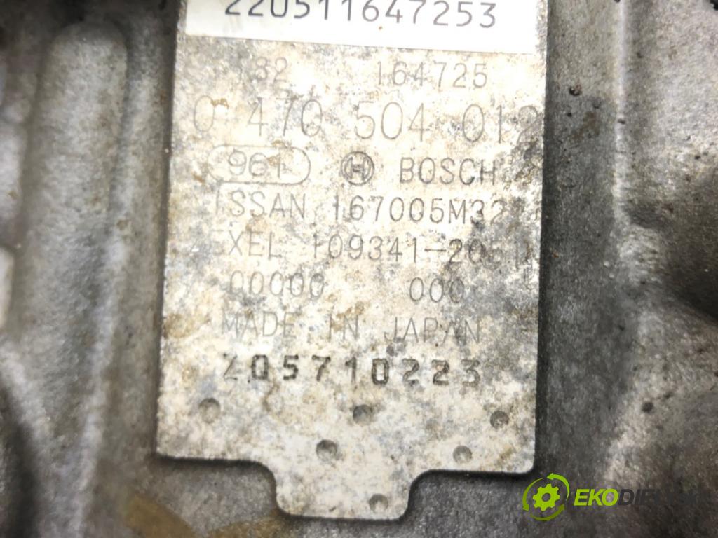 NISSAN ALMERA II (N16) 2000 - 2022    2.2 Di 81 kW [110 KM] olej napędowy 2000 - 2003  Pumpa vstrekovacia 0470504012 (Vstrekovacie čerpadlá)