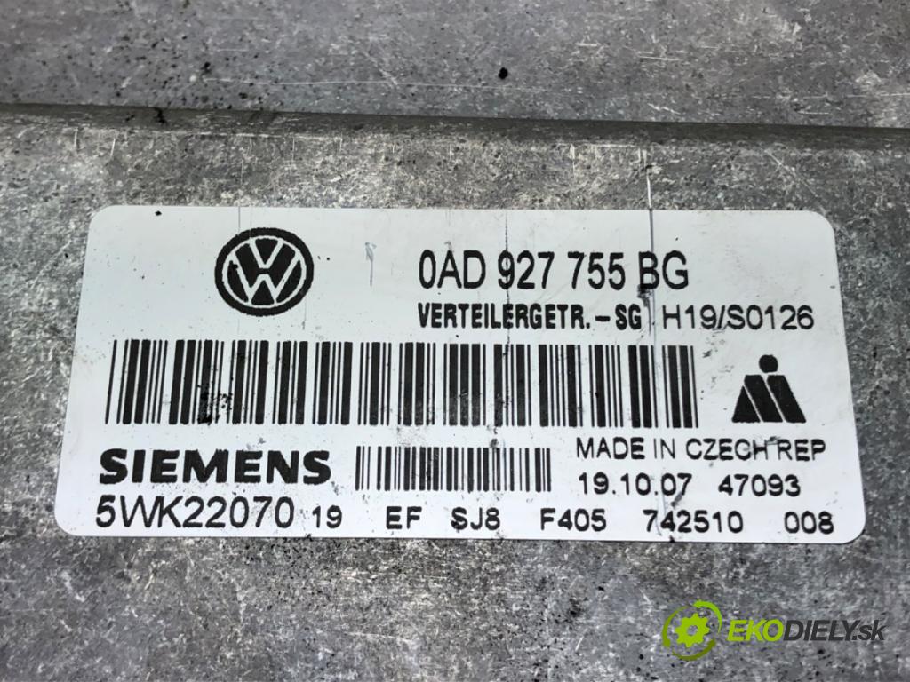 VW TOUAREG (7LA, 7L6, 7L7) 2002 - 2013    3.0 V6 TDI 165 kW [225 KM] olej napędowy 2004 - 20  Riadiaca jednotka prevodovky 0AD927755BG (Riadiace jednotky prevodovky)