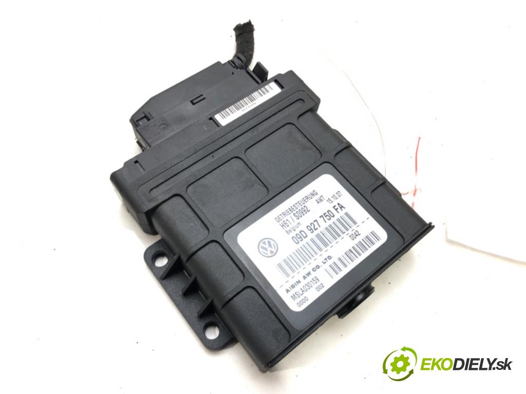 VW TOUAREG (7LA, 7L6, 7L7) 2002 - 2013    3.0 V6 TDI 165 kW [225 KM] olej napędowy 2004 - 20  Riadiaca jednotka prevodovky 09D927750FA (Riadiace jednotky prevodovky)